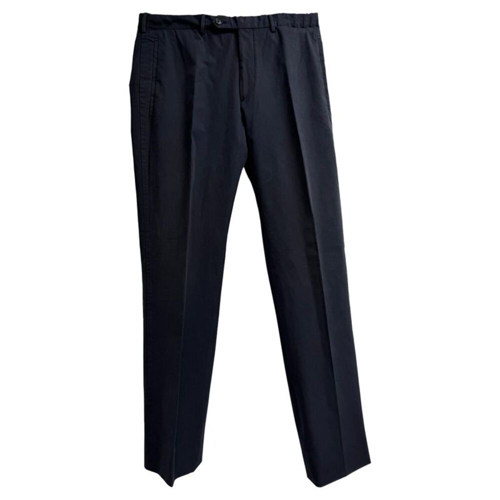 Prada Straight Leg Pants in Black Polyester